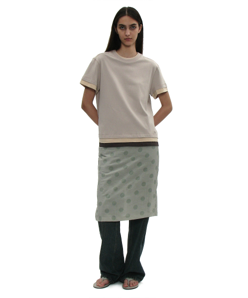 PARTIMENTO WOMEN(パルティメントウィメン)の「マルチレイヤードショートスリーブT_スモーク(Tシャツ/カットソー・レディース・その他・ONE SIZE)」の5枚目の写真