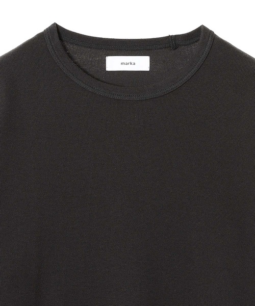 marka(マーカ)の「marka CREW NECK L/S TEE M25D06CS01C(Tシャツ/カットソー・メンズ・ブラック/チャコールグレー・2)」の4枚目の写真