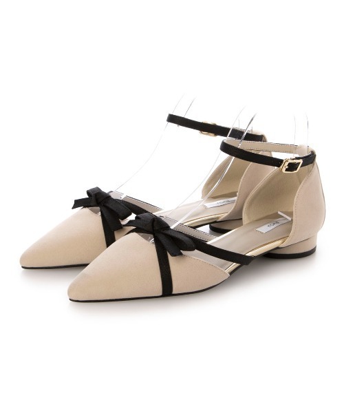EVOL(イーボル)の「【美脚効果・22.0-25.0cm展開】2cmヒールリボンセパレートパンプス CA23862(パンプス・レディース・ベージュ/ブラック/グレー系その他/ブラック系その他/ブラウン系その他・22.0cm/22.5cm/23.0cm/23.5cm/24.0cm/24.5cm/25.0cm)」の18枚目の写真