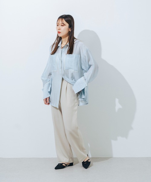 EVOL(イーボル)の「【美脚効果・22.0-25.0cm展開】2cmヒールリボンセパレートパンプス CA23862(パンプス・レディース・ベージュ/ブラック/グレー系その他/ブラック系その他/ブラウン系その他・22.0cm/22.5cm/23.0cm/23.5cm/24.0cm/24.5cm/25.0cm)」の8枚目の写真
