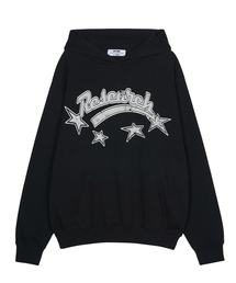 FDR（エフディーアール）の「Star Logo Crack Hoodie Black（パーカー）」