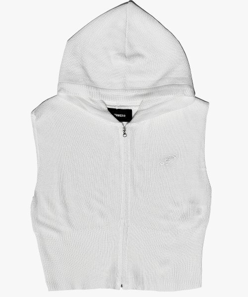 PIECEMAKER(ピースメーカー)の「EX KNIT HOOD VEST (WHITE)(ベスト・レディース・その他・FREE)」の2枚目の写真