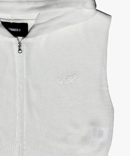 PIECEMAKER(ピースメーカー)の「EX KNIT HOOD VEST (WHITE)(ベスト・レディース・その他・FREE)」の4枚目の写真