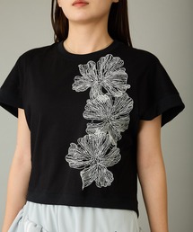 mien（ミアン）の「【mien】フラワーモチーフTee（Tシャツ/カットソー）」