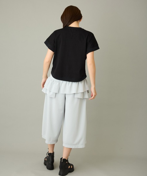 AVIE（アビィ）の「【mien】フラワーモチーフTee（Tシャツ/カットソー・レディース・ブラック・38）」の10枚目の写真