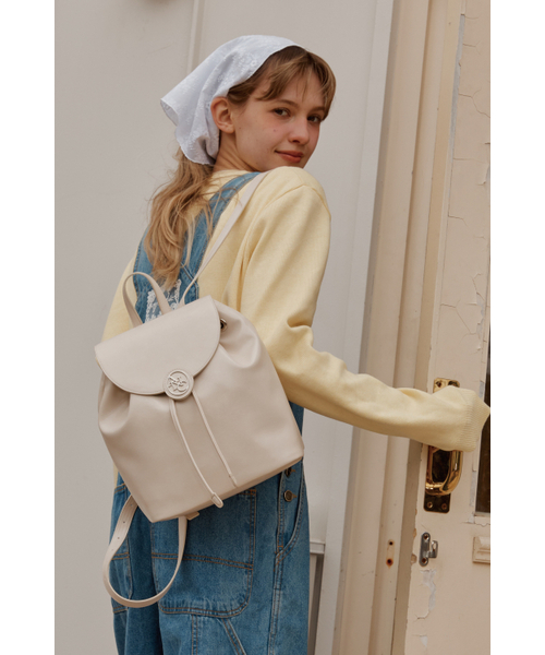 ANOETIC(アノエティック)の「ANC CLASSIC LOGO BACKPACK_IVORY(バックパック/リュック・レディース・アイボリー・FREE)」の1枚目の写真