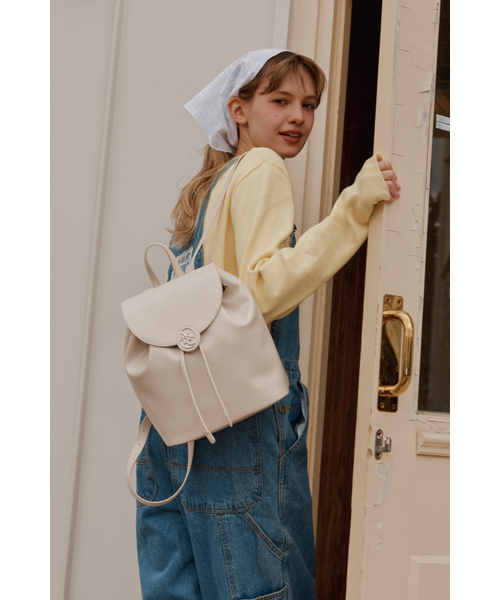 ANOETIC(アノエティック)の「ANC CLASSIC LOGO BACKPACK_IVORY(バックパック/リュック・レディース・アイボリー・FREE)」の2枚目の写真