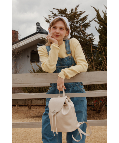 ANOETIC(アノエティック)の「ANC CLASSIC LOGO BACKPACK_IVORY(バックパック/リュック・レディース・アイボリー・FREE)」の4枚目の写真