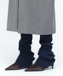 MILLO WOMEN（ミロウーマン）の「ボタンニットレッグウォーマー[ディープネイビー]（レッグウォーマー）」