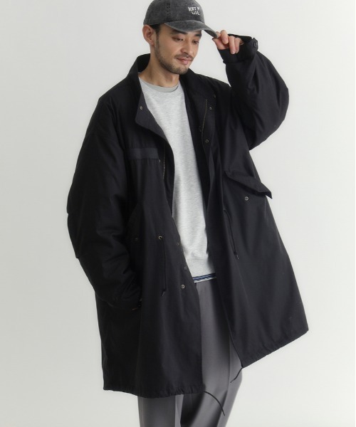 BACK NUMBER（バックナンバー）の「【BACK NUMBER】ライナー付きモッズコート (M-65 / オニオンキルト / 3WAY)（モッズコート・メンズ・オリーブ/ブラック・L/XL/M）」の2枚目の写真