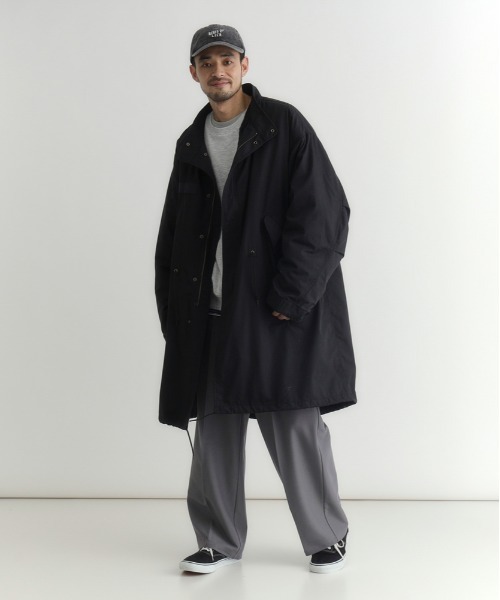 BACK NUMBER（バックナンバー）の「【BACK NUMBER】ライナー付きモッズコート (M-65 / オニオンキルト / 3WAY)（モッズコート・メンズ・オリーブ/ブラック・L/XL/M）」の4枚目の写真