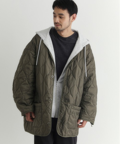 BACK NUMBER（バックナンバー）の「【BACK NUMBER】ライナー付きモッズコート (M-65 / オニオンキルト / 3WAY)（モッズコート・メンズ・オリーブ/ブラック・L/XL/M）」の13枚目の写真