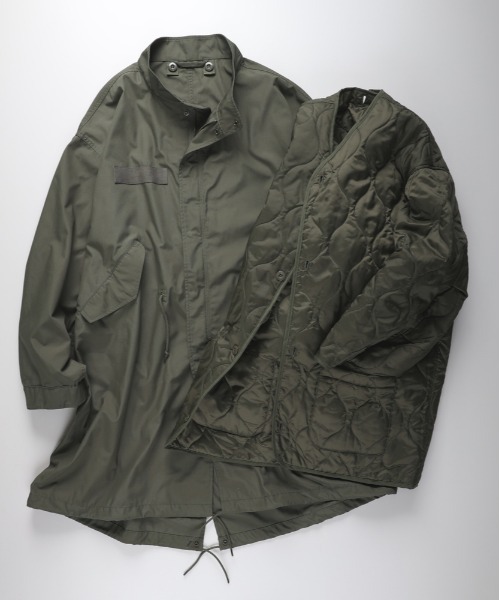 BACK NUMBER（バックナンバー）の「【BACK NUMBER】ライナー付きモッズコート (M-65 / オニオンキルト / 3WAY)（モッズコート・メンズ・オリーブ/ブラック・L/XL/M）」の17枚目の写真