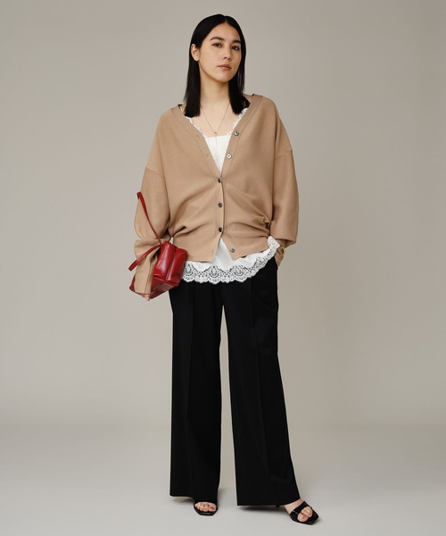 Chaos（カオス）の「Chaos(カオス)/ メリクールイージーパンツ（スラックス・レディース・トップグレー/ブラック・38/36）」の14枚目の写真