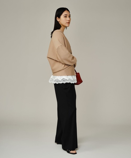 Chaos（カオス）の「Chaos(カオス)/ メリクールイージーパンツ（スラックス・レディース・トップグレー/ブラック・38/36）」の16枚目の写真