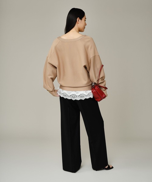 Chaos（カオス）の「Chaos(カオス)/ メリクールイージーパンツ（スラックス・レディース・トップグレー/ブラック・38/36）」の17枚目の写真