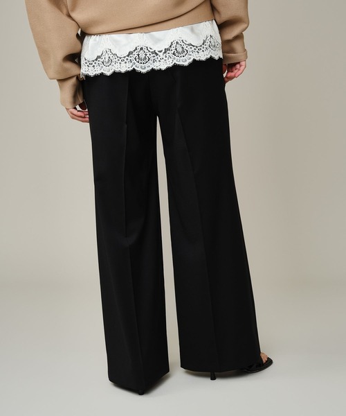 Chaos（カオス）の「Chaos(カオス)/ メリクールイージーパンツ（スラックス・レディース・トップグレー/ブラック・38/36）」の3枚目の写真