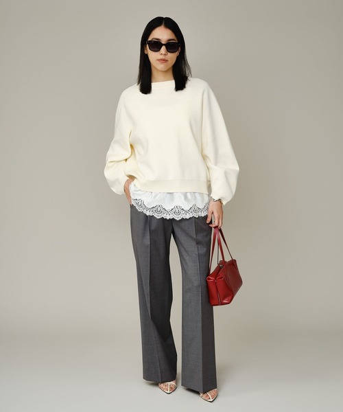 Chaos（カオス）の「Chaos(カオス)/ メリクールイージーパンツ（スラックス・レディース・トップグレー/ブラック・38/36）」の5枚目の写真