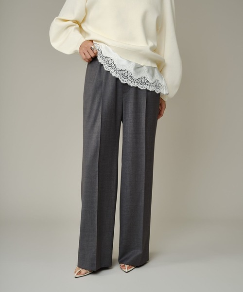 Chaos（カオス）の「Chaos(カオス)/ メリクールイージーパンツ（スラックス・レディース・トップグレー/ブラック・38/36）」の9枚目の写真