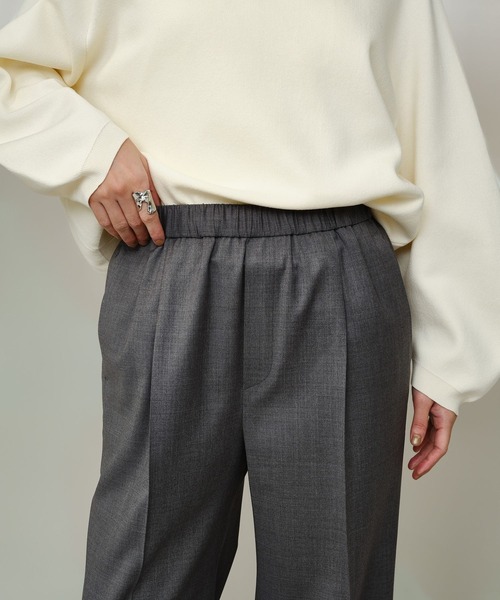 Chaos（カオス）の「Chaos(カオス)/ メリクールイージーパンツ（スラックス・レディース・トップグレー/ブラック・38/36）」の12枚目の写真