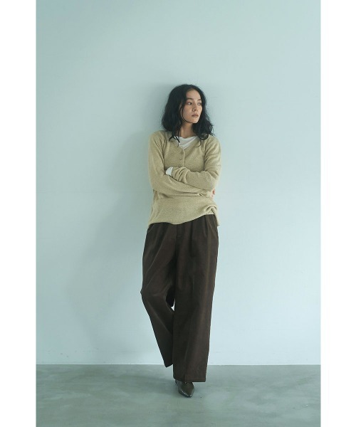 marjour（マージュール）の「NUANCE OVERSIZED HENRY KNIT（ニット/セーター・レディース・グレー/ベージュ・M）」の5枚目の写真