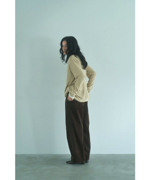 marjour（マージュール）の「NUANCE OVERSIZED HENRY KNIT（ニット/セーター・レディース・グレー/ベージュ・M）」の8枚目の写真