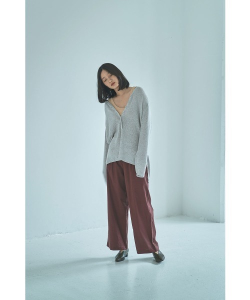 marjour（マージュール）の「NUANCE OVERSIZED HENRY KNIT（ニット/セーター・レディース・グレー/ベージュ・M）」の19枚目の写真