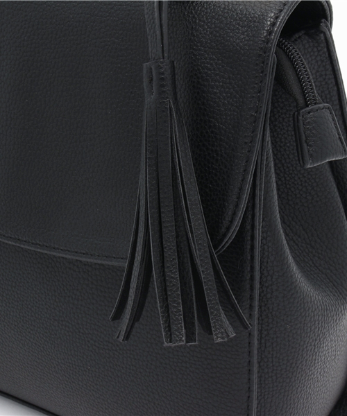 mystic（ミスティック）の「【mystic】フラップ2WAYBAG（トートバッグ・レディース・キャメル/ベージュ/ブラック・ﾌﾘ-）」の8枚目の写真