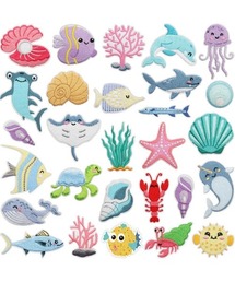 BACKYARD FAMILY（バックヤードファミリー）の「刺繍ワッペン 28枚セット 海の生物（その他雑貨）」