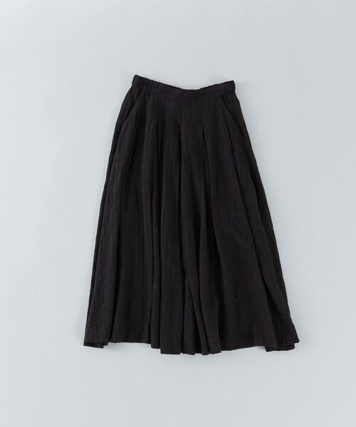 conges payes ADIEU TRISTESSE(コンジェ ペイエ アデュートリステス)の「【FAVE】タックAラインスカート(スカート・レディース・ブラック系その他/レッド系その他/チェック/インディゴブルー・38)」の2枚目の写真