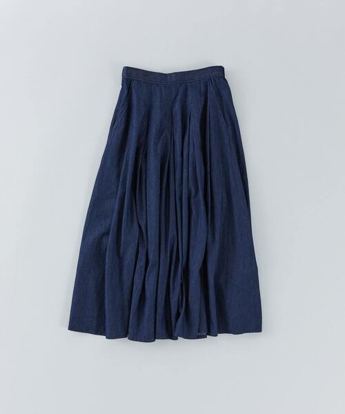 conges payes ADIEU TRISTESSE(コンジェ ペイエ アデュートリステス)の「【FAVE】タックAラインスカート(スカート・レディース・ブラック系その他/レッド系その他/チェック/インディゴブルー・38)」の3枚目の写真