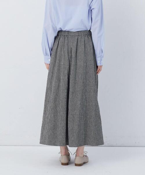 conges payes ADIEU TRISTESSE(コンジェ ペイエ アデュートリステス)の「【FAVE】タックAラインスカート(スカート・レディース・ブラック系その他/レッド系その他/チェック/インディゴブルー・38)」の14枚目の写真