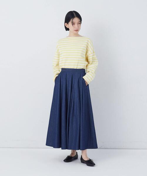 conges payes ADIEU TRISTESSE(コンジェ ペイエ アデュートリステス)の「【FAVE】タックAラインスカート(スカート・レディース・ブラック系その他/レッド系その他/チェック/インディゴブルー・38)」の15枚目の写真