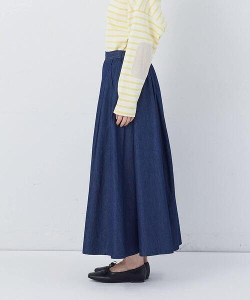 conges payes ADIEU TRISTESSE(コンジェ ペイエ アデュートリステス)の「【FAVE】タックAラインスカート(スカート・レディース・ブラック系その他/レッド系その他/チェック/インディゴブルー・38)」の20枚目の写真