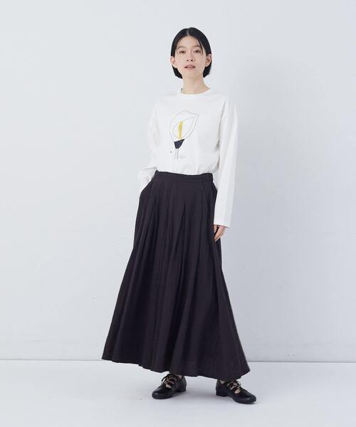 conges payes ADIEU TRISTESSE(コンジェ ペイエ アデュートリステス)の「【FAVE】タックAラインスカート(スカート・レディース・ブラック系その他/レッド系その他/チェック/インディゴブルー・38)」の22枚目の写真