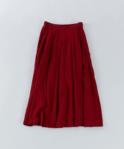 conges payes ADIEU TRISTESSE(コンジェ ペイエ アデュートリステス)の「【FAVE】タックAラインスカート(スカート・レディース・ブラック系その他/レッド系その他/チェック/インディゴブルー・38)」の6枚目の写真