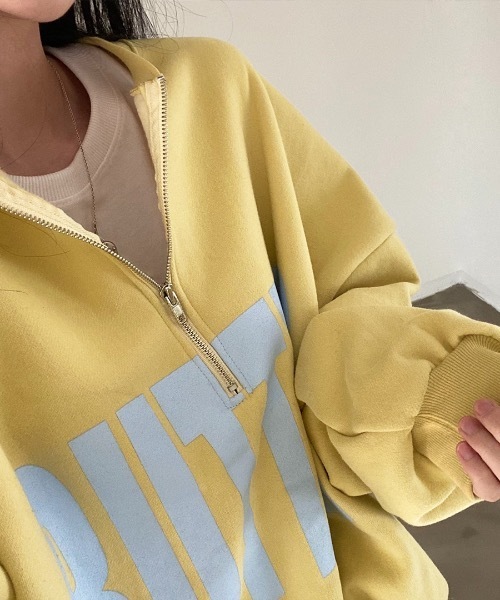 Riff(リフ)の「ハーフジップロゴスウェット(スウェット・レディース・イエロー/グレー/ブルー・FREE)」の19枚目の写真