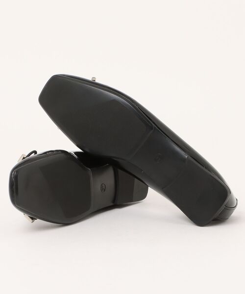 SVEC（シュベック）の「スクエアヒール リボンパンプス（バレエシューズ・レディース・ホワイト/ブラック系その他・38/37/40/39/36）」の4枚目の写真