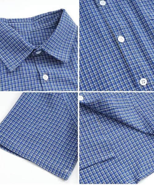 UNDERSTATEMENTs(アンダーステイトメント)の「【ユニセックス】ベーシックチェック柄シャツ(シャツ/ブラウス・メンズ・ブルー・LARGE/MEDIUM)」の2枚目の写真