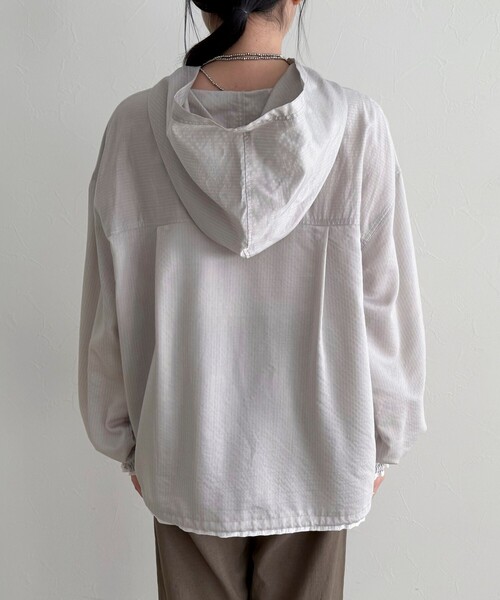 fredy emue（フレディエミュ）の「ストライプアノラックシャツブルゾン（シャツ/ブラウス・レディース・ブラック系その他/グレー系その他/ブルー系その他・38）」の15枚目の写真