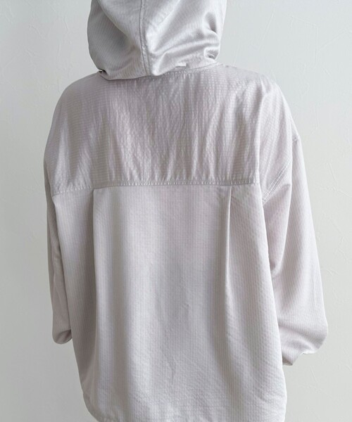 fredy emue（フレディエミュ）の「ストライプアノラックシャツブルゾン（シャツ/ブラウス・レディース・ブラック系その他/グレー系その他/ブルー系その他・38）」の16枚目の写真