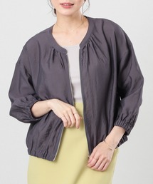 GLACIER lusso（グラシアルッソ）の「８分袖シアーブルゾン（ブルゾン）」