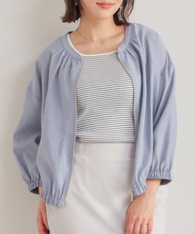 GLACIER lusso（グラシアルッソ）の「８分袖シアーブルゾン（ブルゾン）」