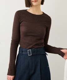 ROPE' | コットンシアーロングスリーブカットソー/イージーケア(Tシャツ/カットソー)