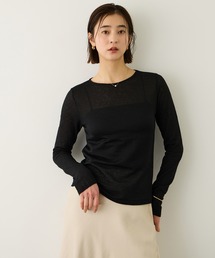 ROPE' | コットンシアーロングスリーブカットソー/イージーケア(Tシャツ/カットソー)