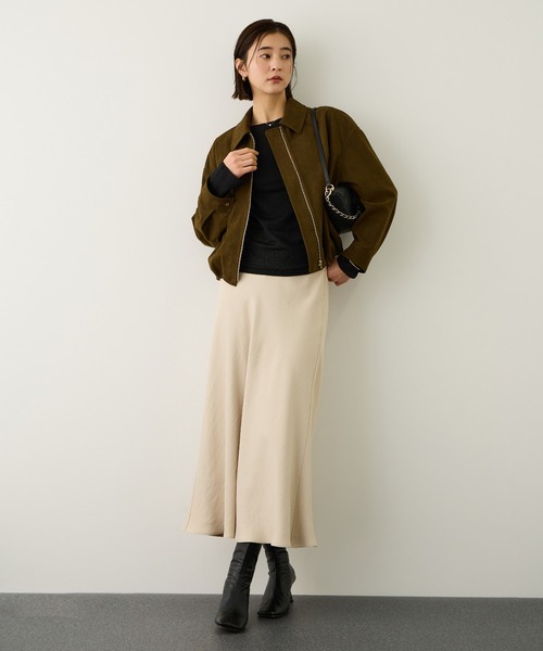 ROPE'(ロペ)の「コットンシアーロングスリーブカットソー/イージーケア(Tシャツ/カットソー・レディース・ブラック/ホワイト/ブラウン・FREE)」の16枚目の写真