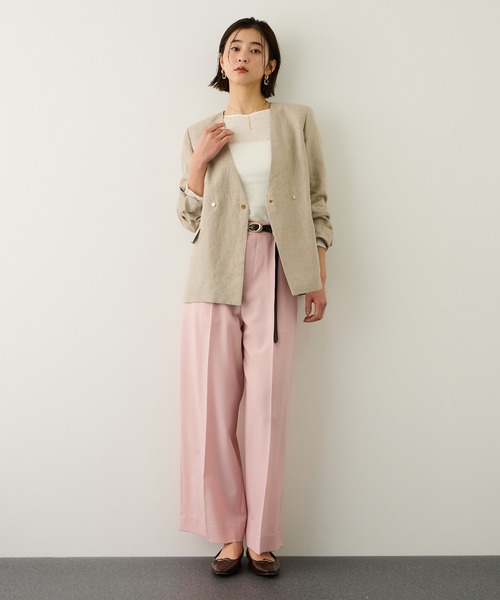 ROPE'（ロペ）の「コットンシアーロングスリーブカットソー/イージーケア（Tシャツ/カットソー・レディース・ブラック/ホワイト/ブラウン・FREE）」の21枚目の写真