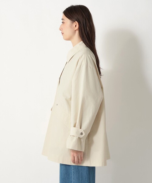 Afternoon Tea（アフタヌーンティー）の「防花粉ミドルコート（その他アウター・レディース・アイボリー/ネイビー・MEDIUM）」の4枚目の写真