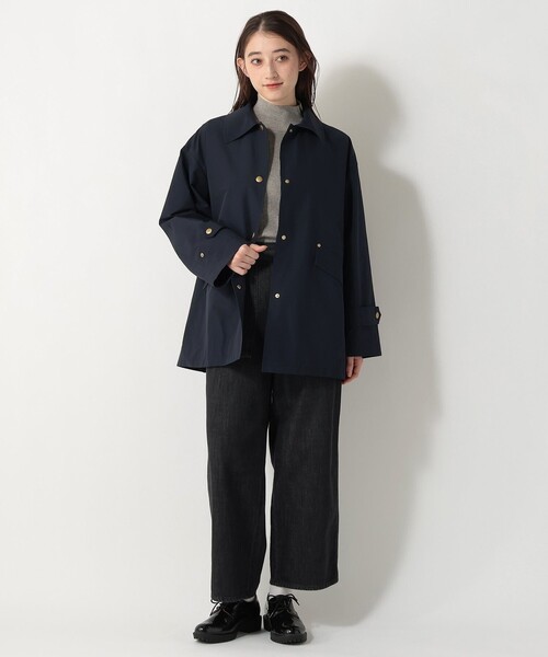 Afternoon Tea（アフタヌーンティー）の「防花粉ミドルコート（その他アウター・レディース・アイボリー/ネイビー・MEDIUM）」の8枚目の写真