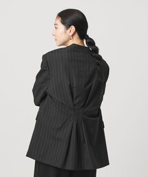 ノーカラージャケット（ストライプ柄）ファッション通販 - ZOZOTOWN